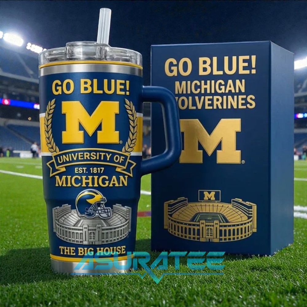 Michigan Wolverines “Go Blue” Limited Edition 40oz Stanley Tumbler