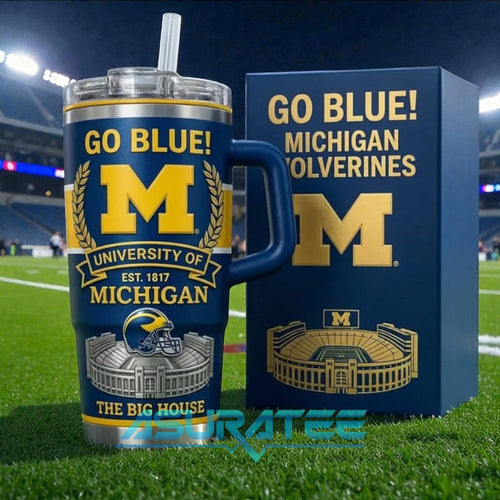 Michigan Wolverines “Go Blue” Limited Edition 40oz Stanley Tumbler