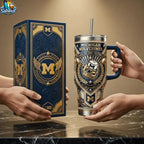 Michigan Wolverines Hail To The Victors Tumbler With Handle