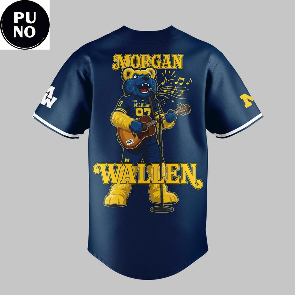Michigan Wolverines Mascot 2026 Morgan Wallen Still The Problem Tour Baseball Jersey