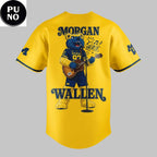 Michigan Wolverines Mascot 2026 Morgan Wallen Still The Problem Tour Baseball Jersey