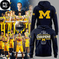 Michigan Wolverines Men’s Basketball Big10 Champions 2026 Hoodie T-Shirt