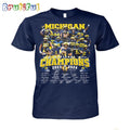 Michigan Wolverines National Champions 2023 2024 Signature T-Shirt