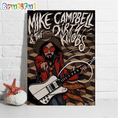 Mike Campbell And Dirty Knobs Tour 2024 Poster Canvas