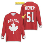 Mike Myers Canada Never 51 Hockey Jersey