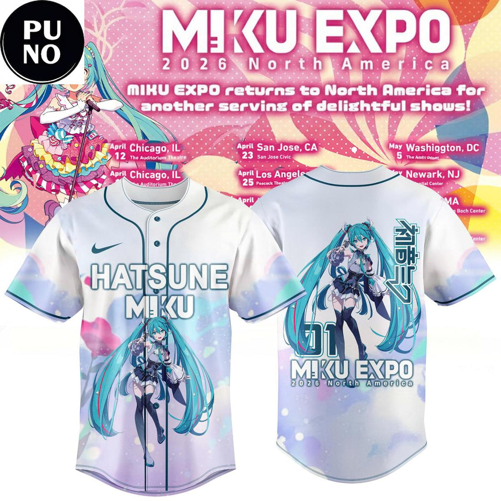 Hatsune Miku Expo 2026 North America Show Baseball Jersey
