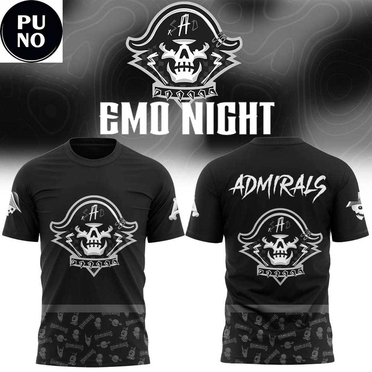 Milwaukee Admirals x Emo Night 2026 Hoodie T-Shirt