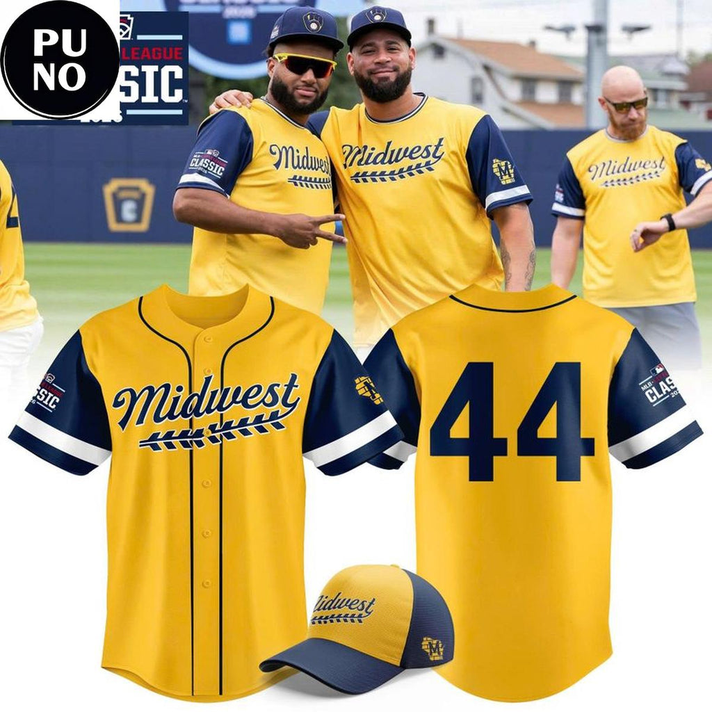 Milwaukee Brewers 2026 Midwest Little League Classic Personalized Baseball Jersey