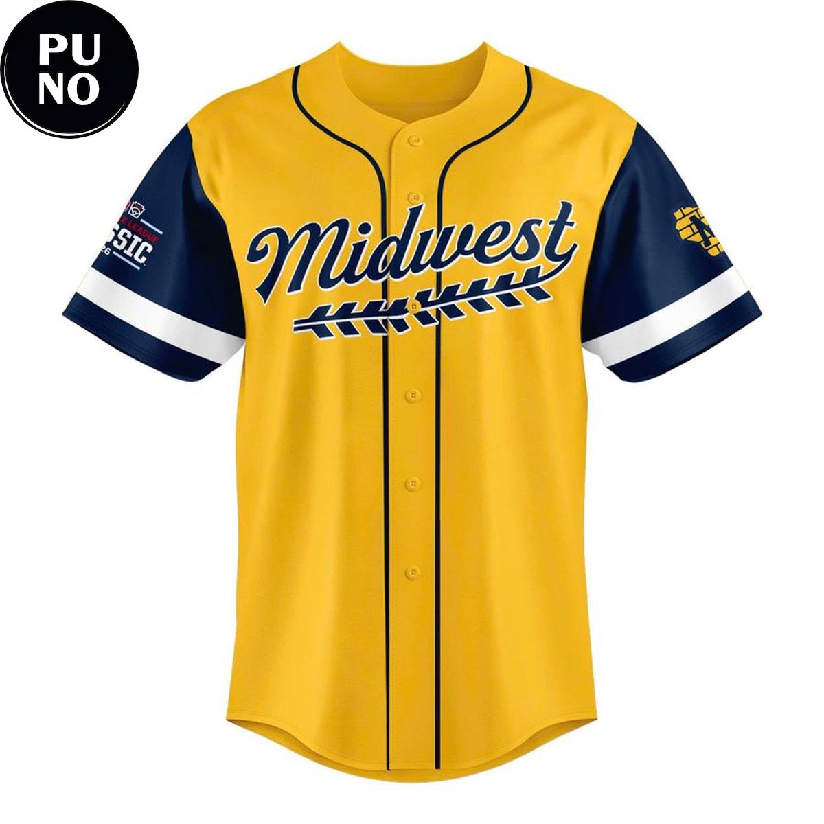 Milwaukee Brewers 2026 Midwest Little League Classic Personalized Baseball Jersey