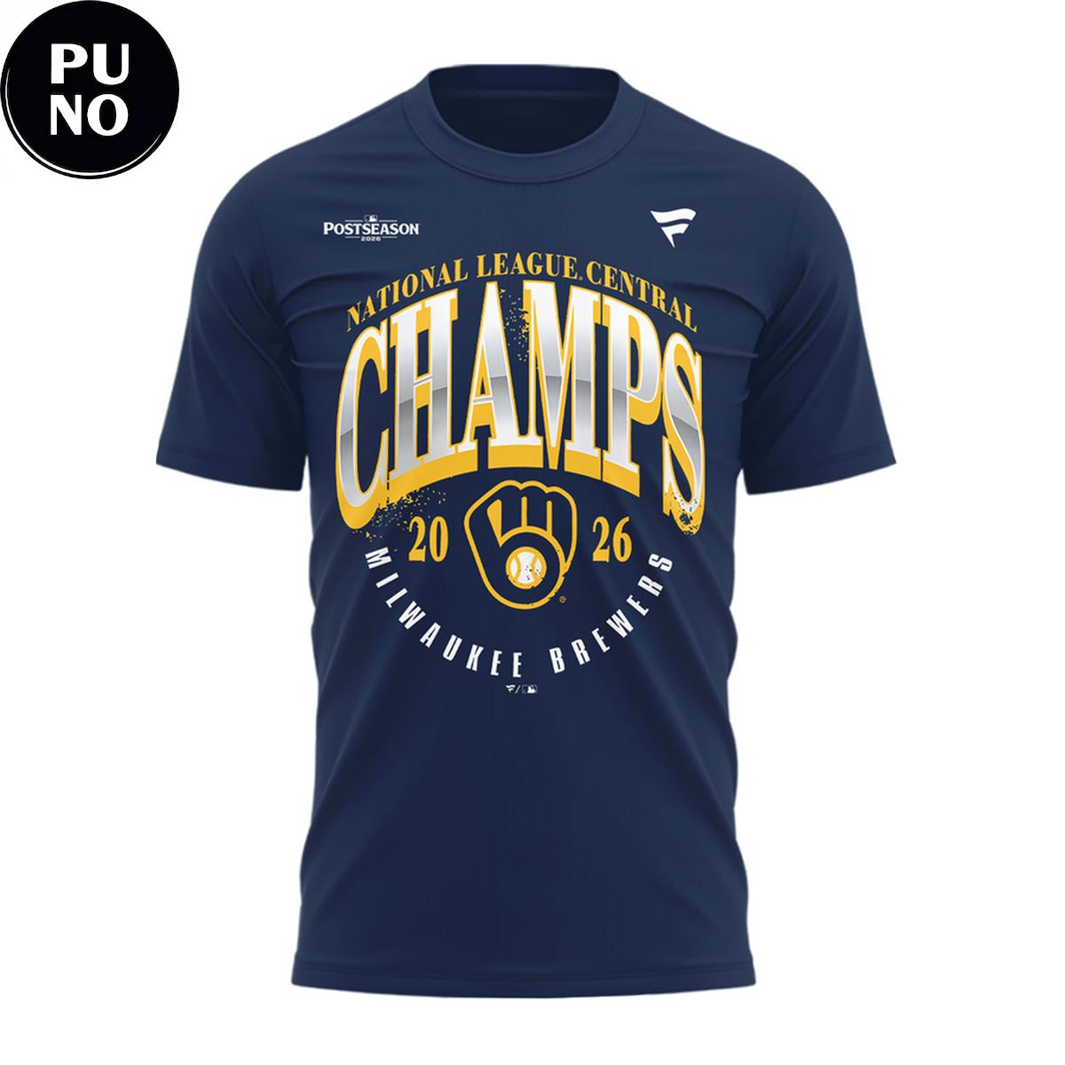 Milwaukee Brewers 2026 NL Central Division Champions T-Shirt