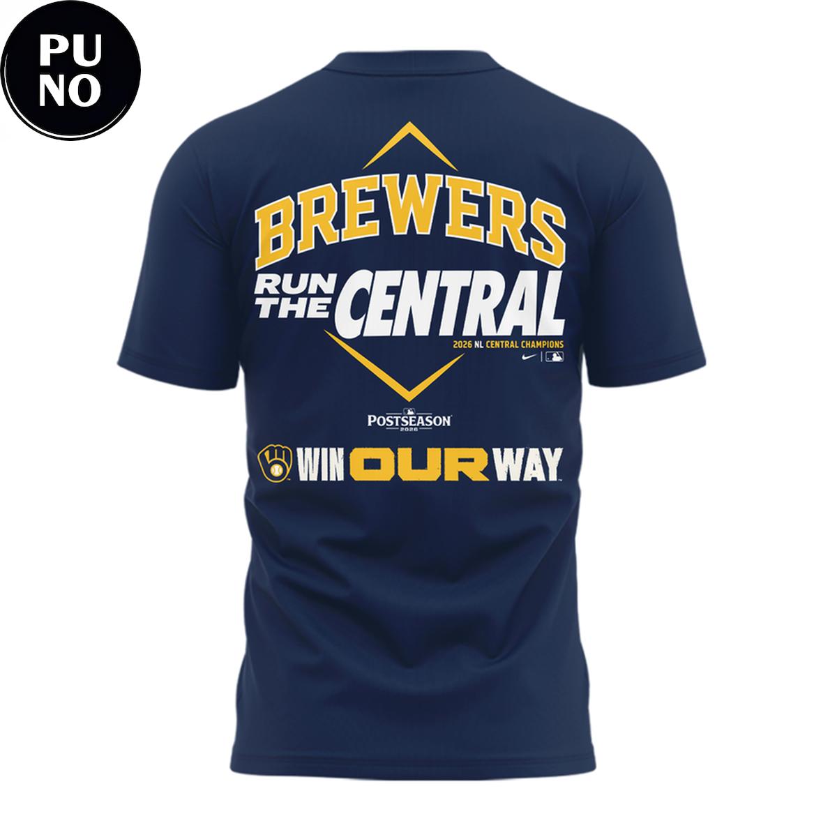 Milwaukee Brewers 2026 NL Central Division Champions T-Shirt