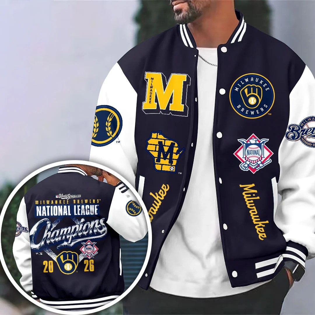 Milwaukee Brewers 2026 National League Champions Varsity Jacket – HOATT26791