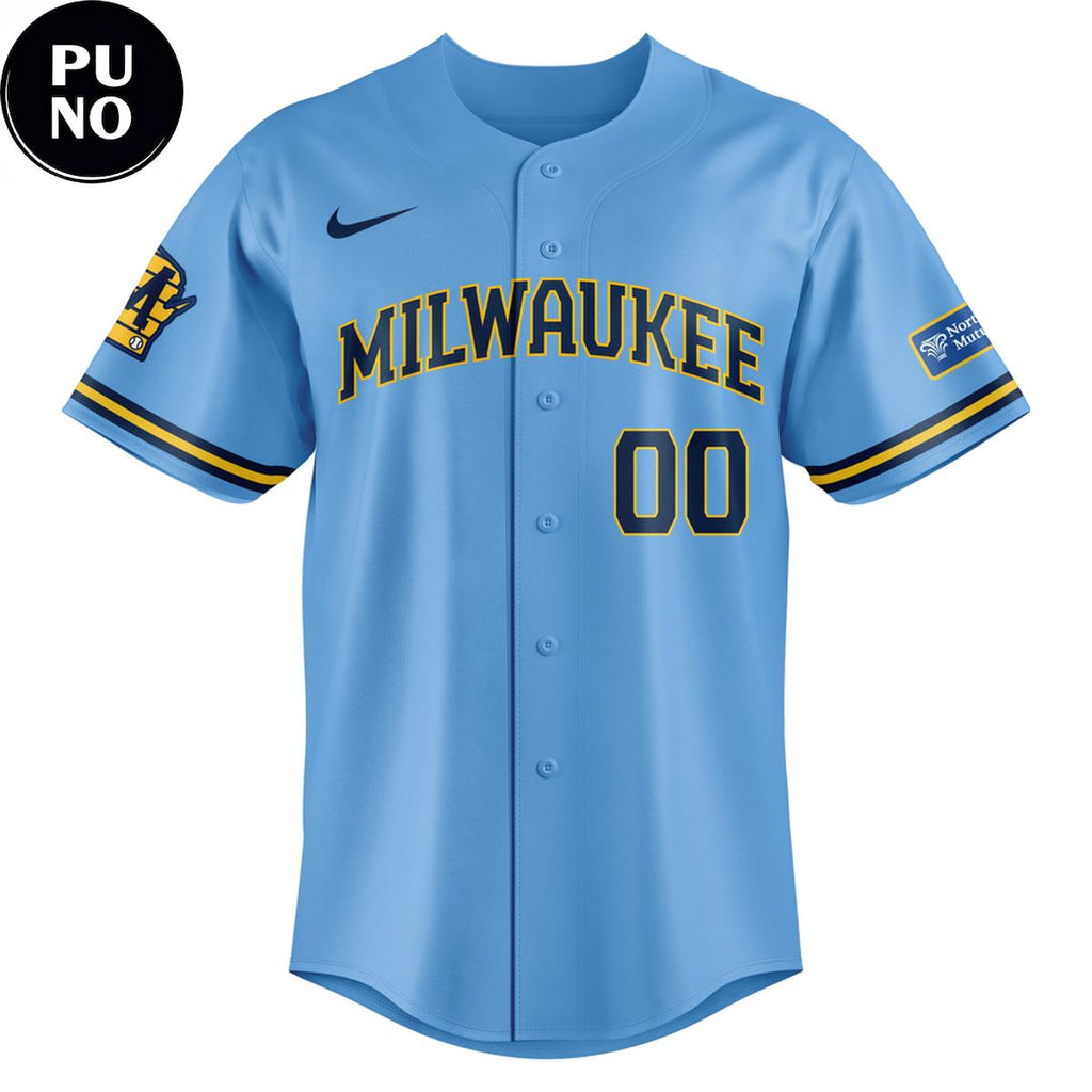 Milwaukee Brewers 2026 Powder Is Here To Stay Personalized Baseball Jersey