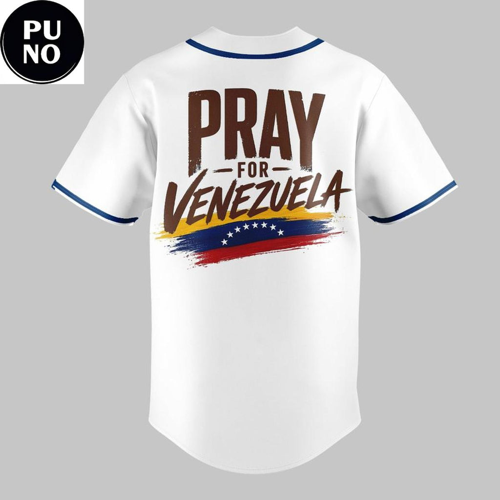 Milwaukee Brewers 2026 Pray For Venezuela Baseball Jersey