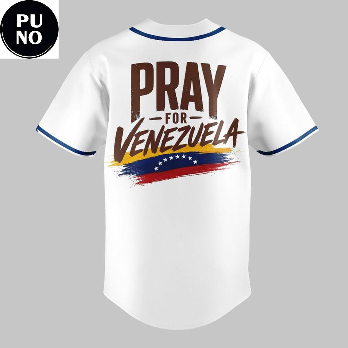 Milwaukee Brewers 2026 Pray For Venezuela Baseball Jersey