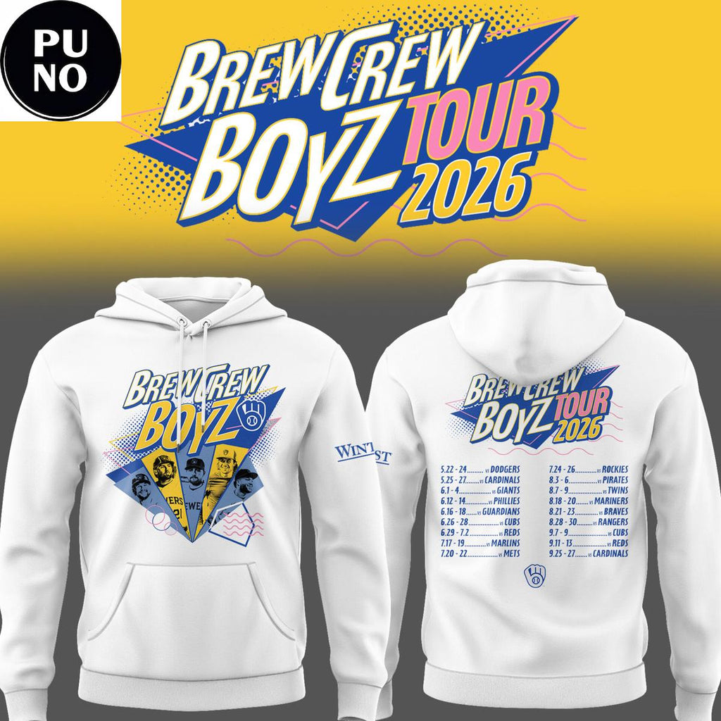 Milwaukee Brewers Brew Crew Boyz Tour 2026 Hoodie T-Shirt