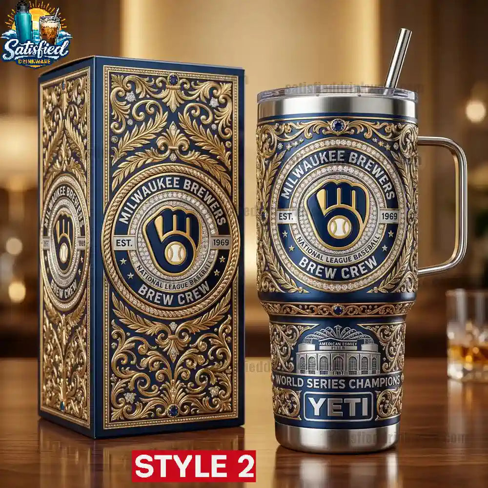 Milwaukee Brewers Edition With Handle Yeti Tumbler