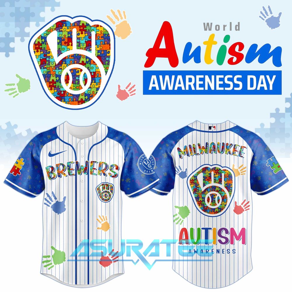 Milwaukee Brewers x Autism Awareness 2026 Special Baseball Jersey