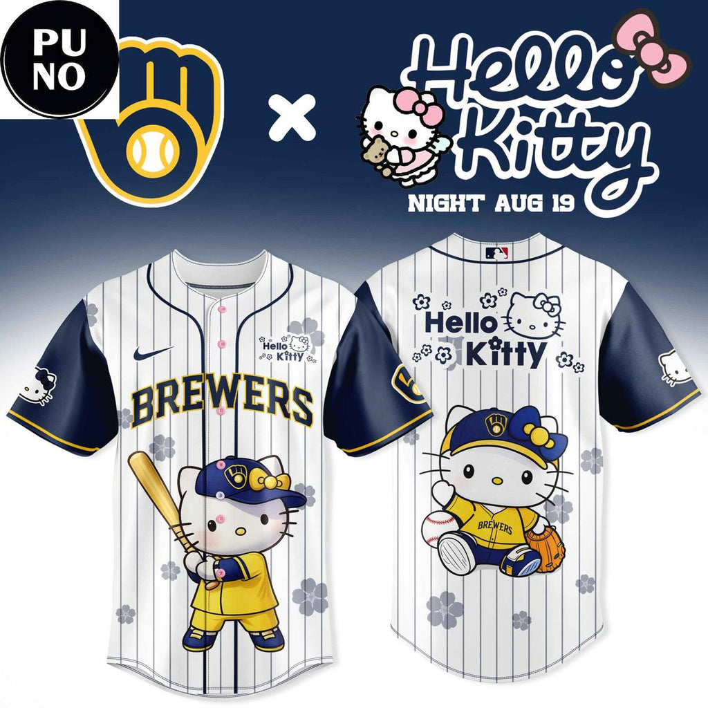 Milwaukee Brewers x Hello Kitty Night 2026 Baseball Jersey