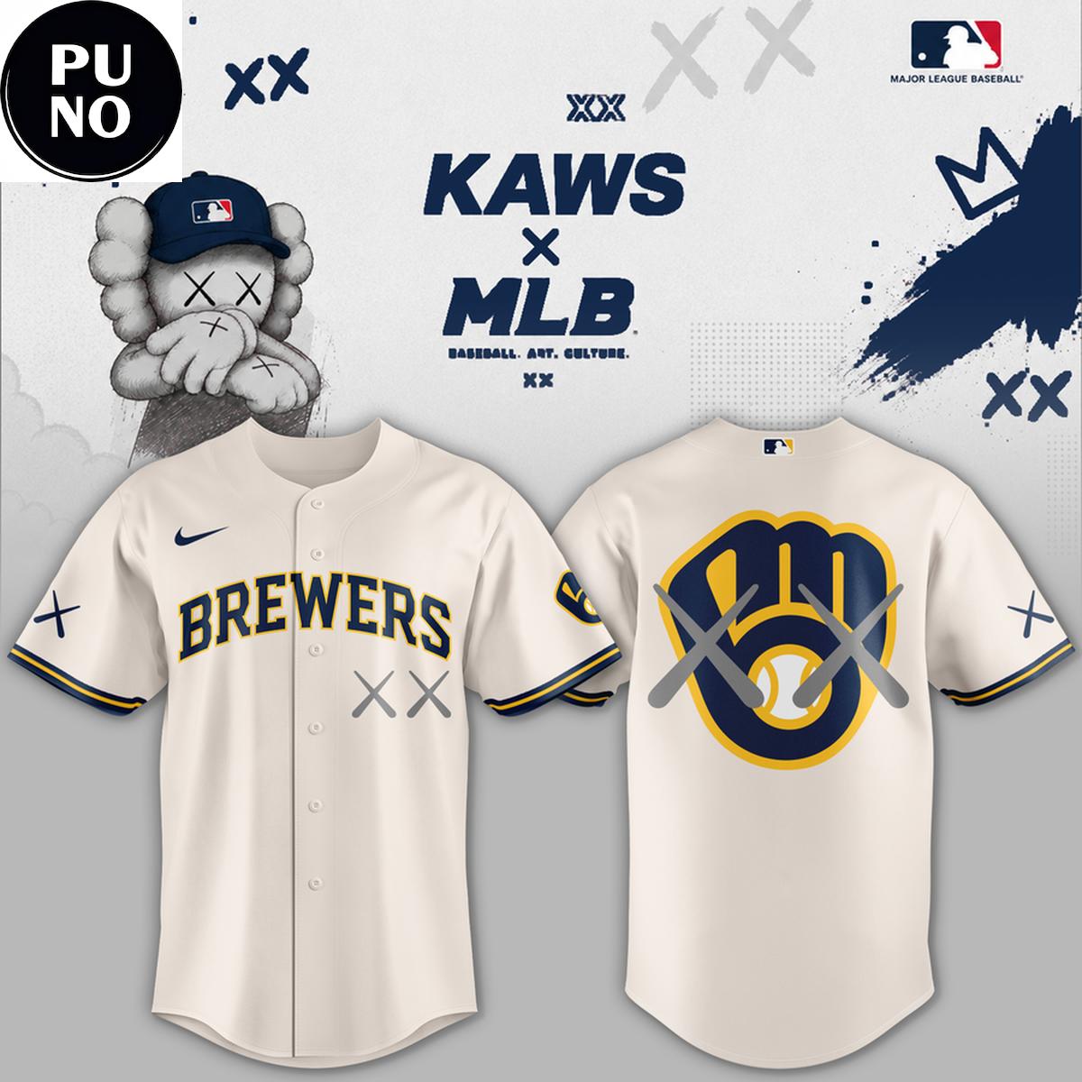 Milwaukee Brewers x Kaws 2026 Baseball Jersey