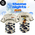 Milwaukee Brewers x Naruto Night 2026 Baseball Jersey