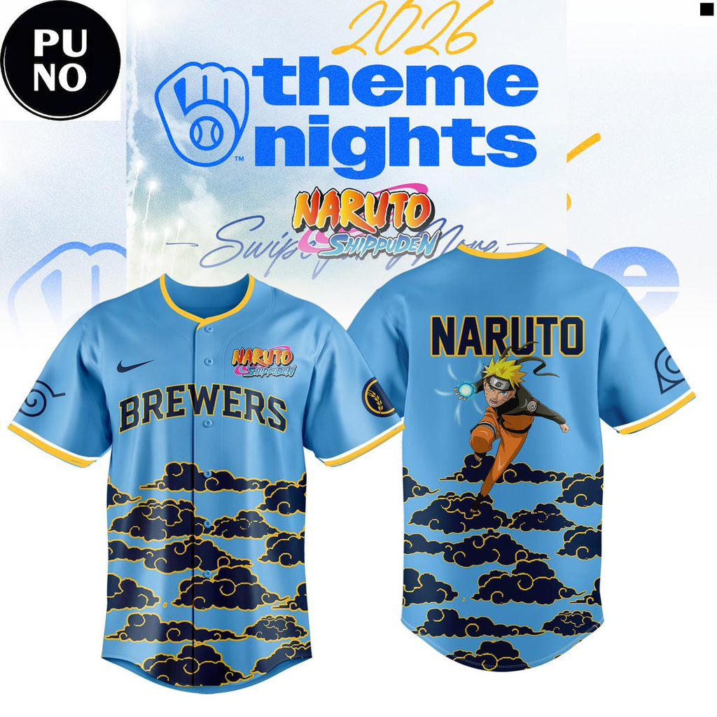 Milwaukee Brewers x Naruto Night 2026 Baseball Jersey