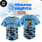 Milwaukee Brewers x Naruto Night 2026 Baseball Jersey
