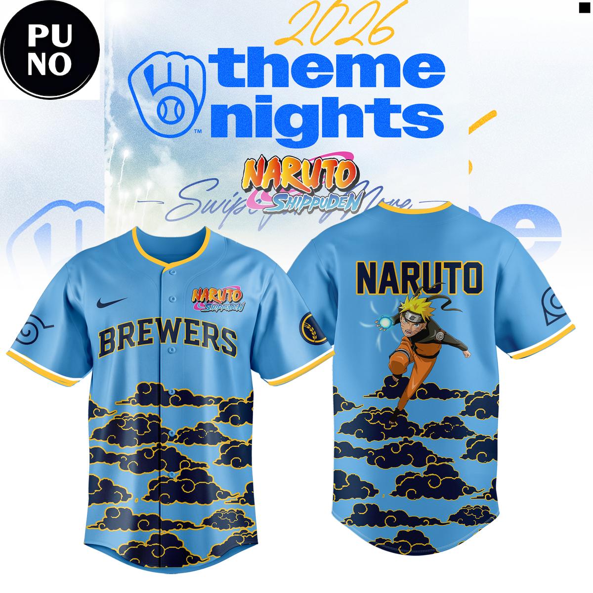 Milwaukee Brewers x Naruto Night 2026 Baseball Jersey