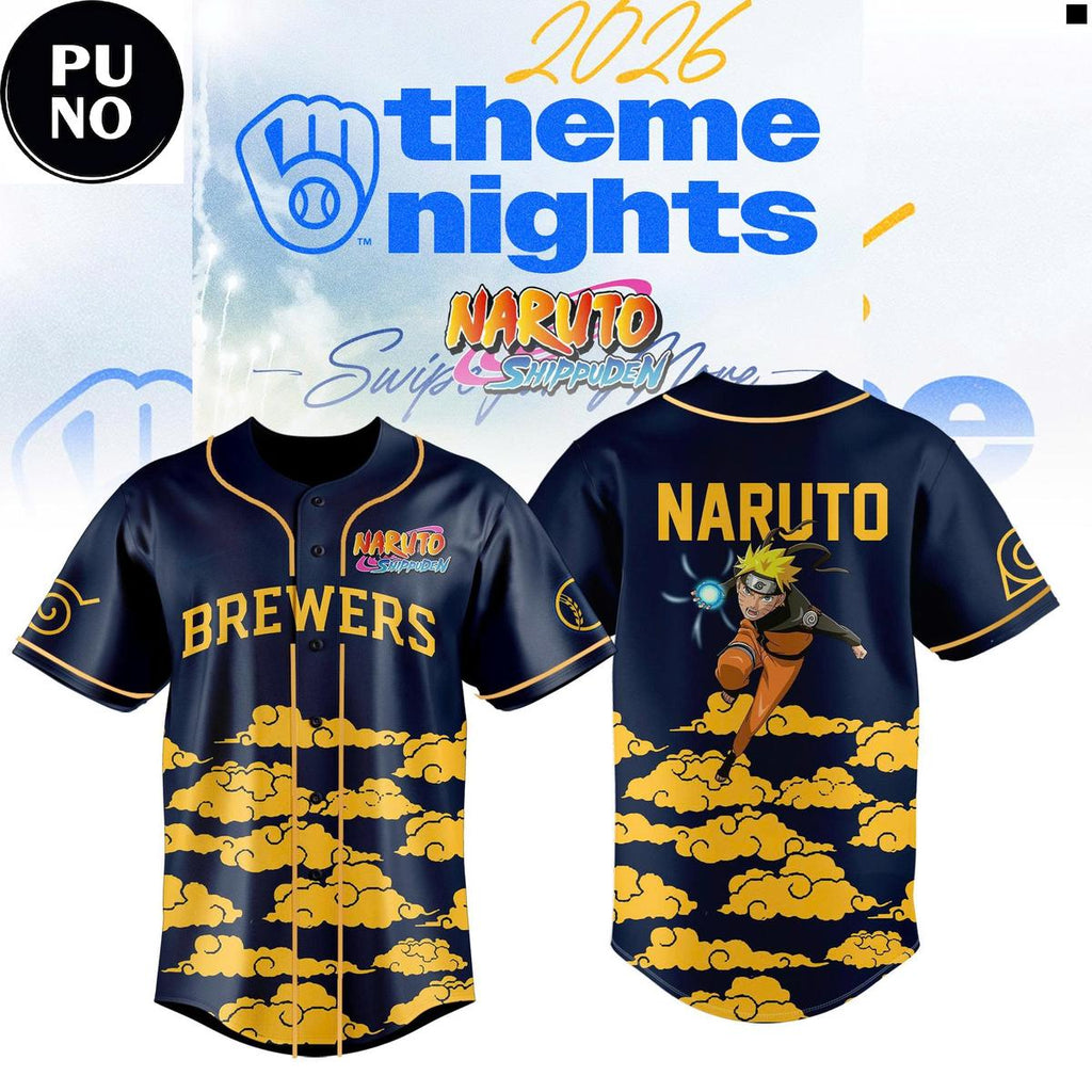 Milwaukee Brewers x Naruto Night 2026 Baseball Jersey