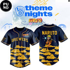Milwaukee Brewers x Naruto Night 2026 Baseball Jersey