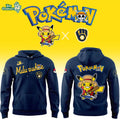 Milwaukee Brewers x One Piece x Pokemon 2026 Anime Night Hoodie 2026