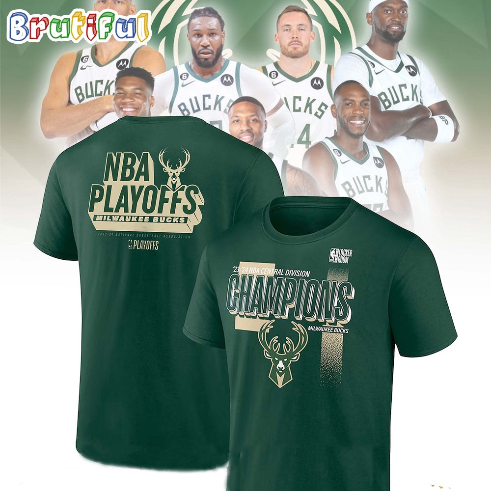 Milwaukee Bucks 2024 Central Division Champions T Shirt