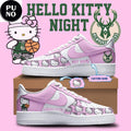 Milwaukee Bucks x Hello Kitty Night 2026 Custom Name Air Force 1 Shoes