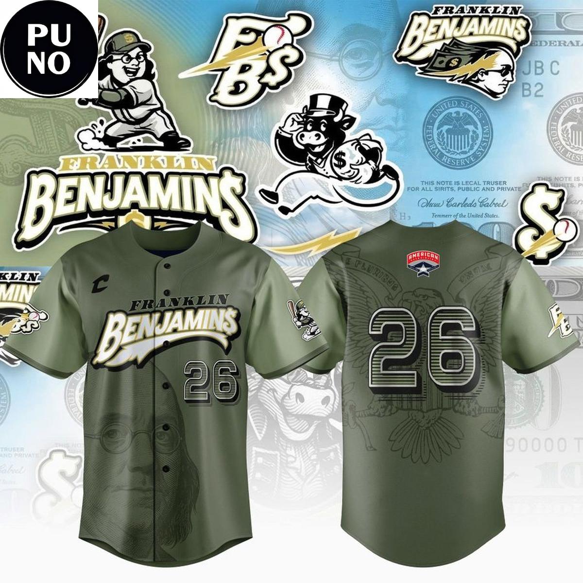 Milwaukee Milkmen x Franklin Benjamins Day 2026 Baseball Jersey