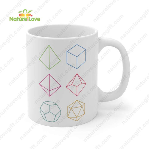 Minimal Dice Mug DnD Dungeons and Dragons Gift