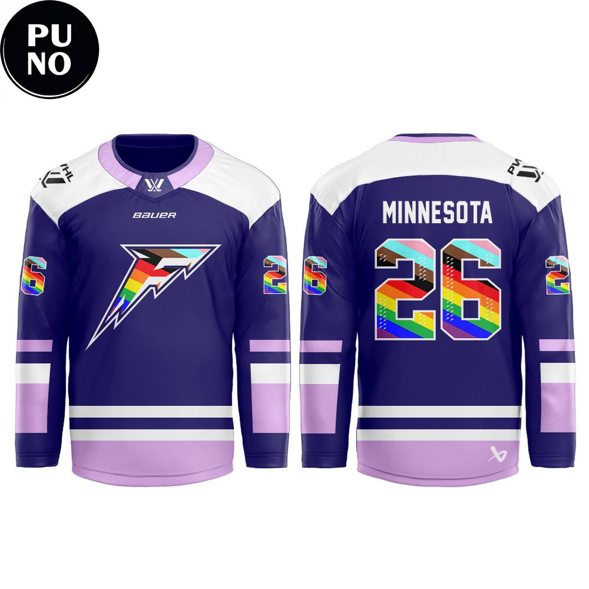 Minnesota Frost x Pride Night 2026 Personalized Hockey Jersey