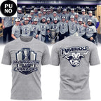 Minnesota State Mavericks Hockey 2025-26 MacNaughton Cup Champions Locker Room Hoodie T-Shirt