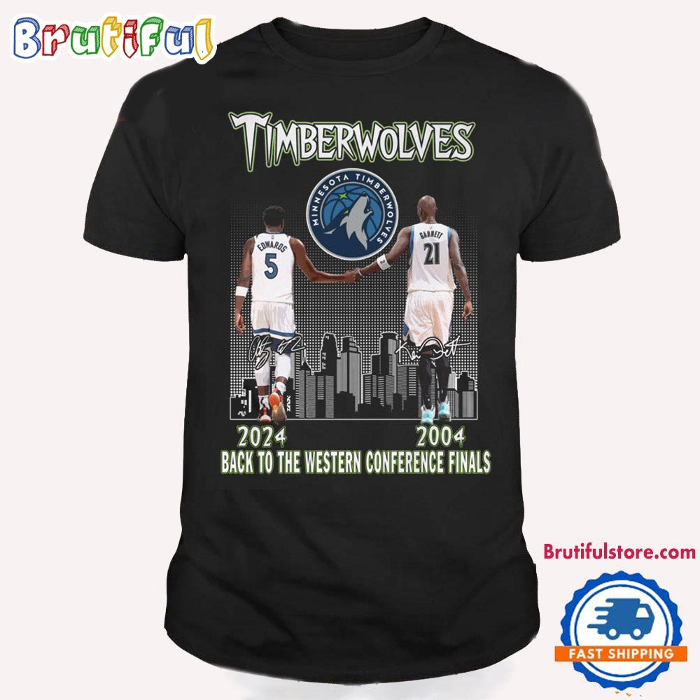 Minnesota Timberwolves 2024 Basketball Back To Western Conference Finals T Shirt