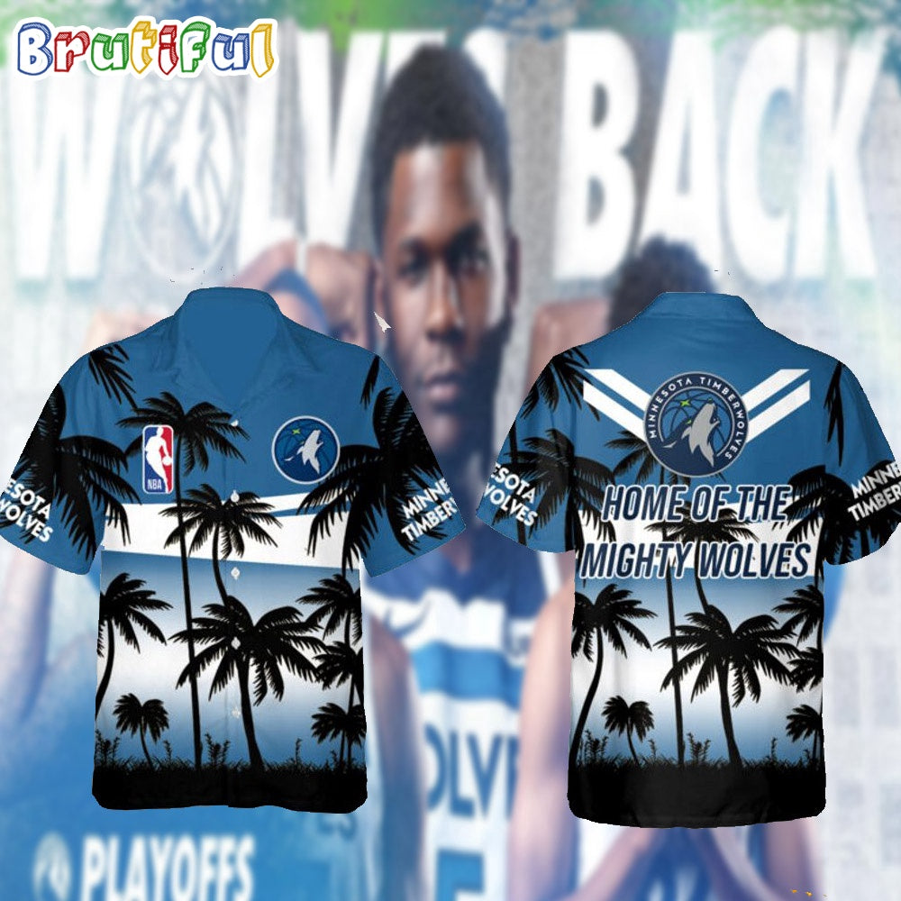 Minnesota Timberwolves Home Of The Mighty Wolves Basketball Hawaiian Shirt