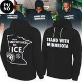 Minnesota Timberwolves Stand With Minnesota From Snowflakes To Ice Hoodie T-Shirt