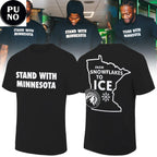Minnesota Timberwolves Stand With Minnesota From Snowflakes To Ice Hoodie T-Shirt