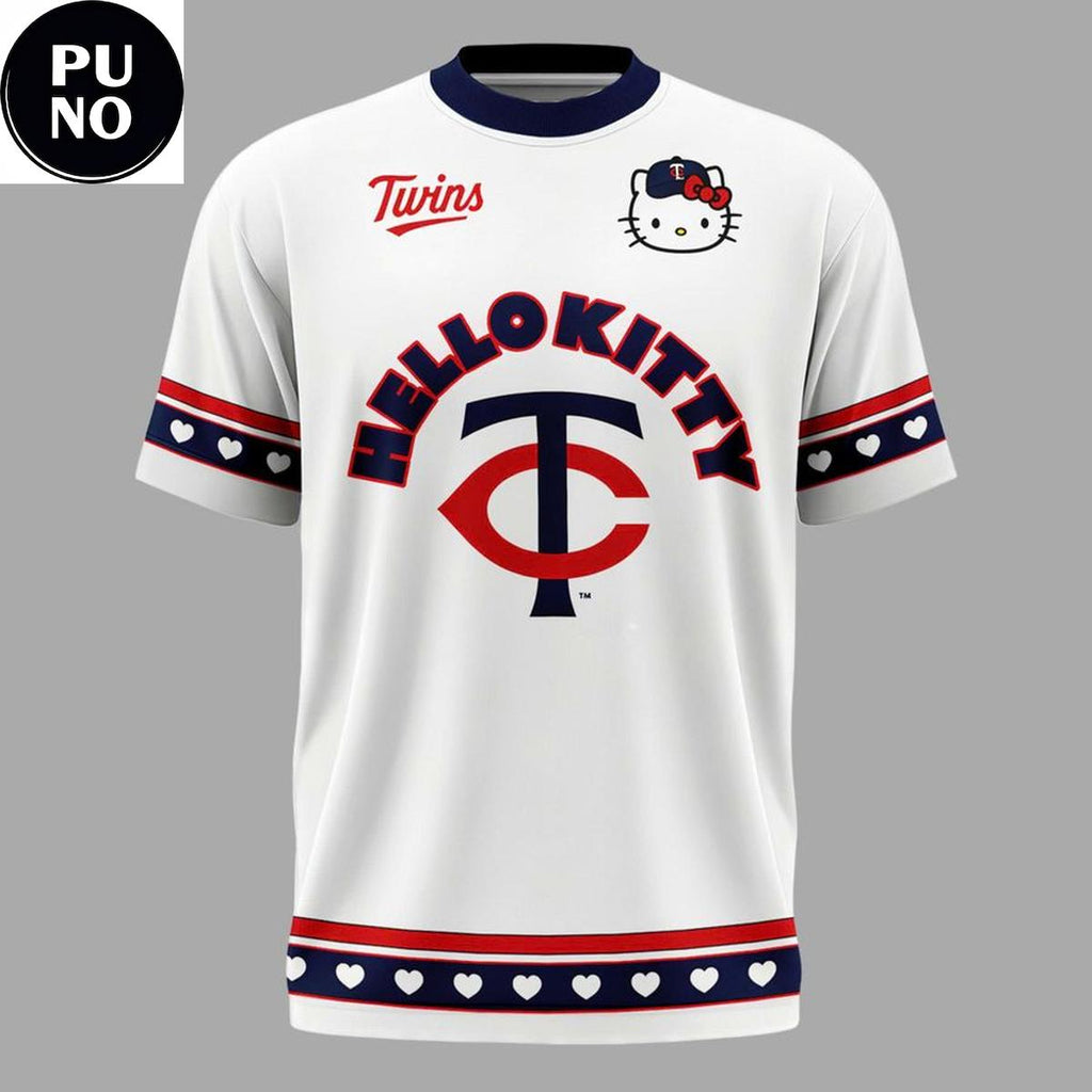 Minnesota Twins 2026 Hello Kitty Night Newest T-Shirt
