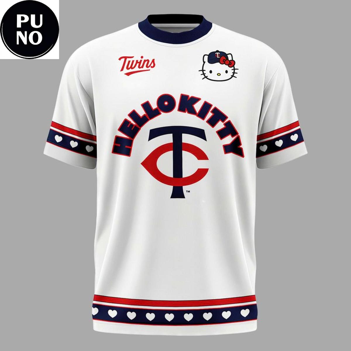 Minnesota Twins 2026 Hello Kitty Night Newest T-Shirt