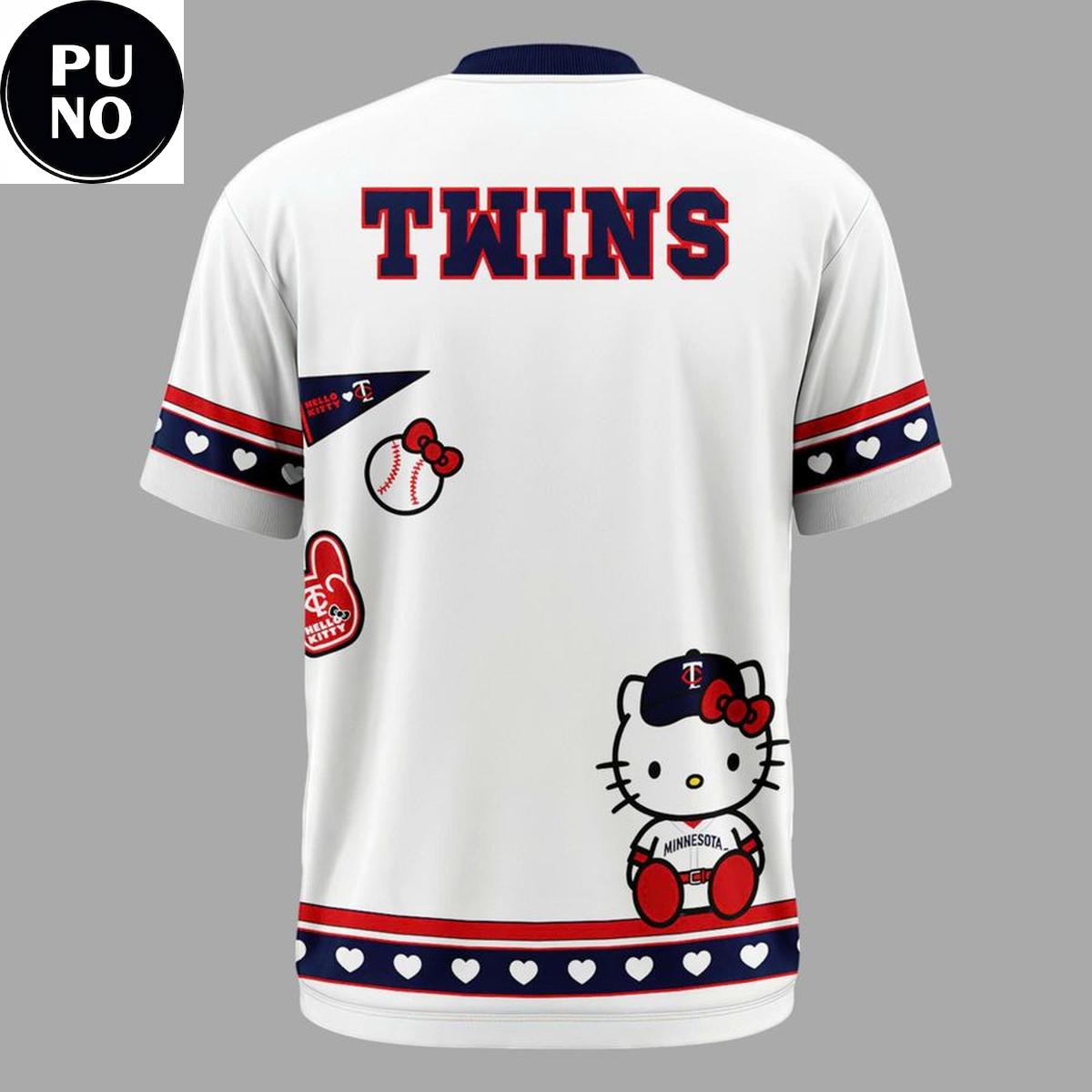 Minnesota Twins 2026 Hello Kitty Night Newest T-Shirt