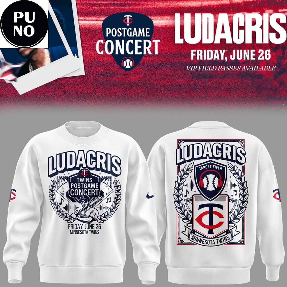 Minnesota Twins x Ludacris Postgame Concert 2026 Hoodie T-Shirt