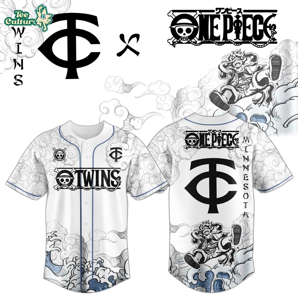 Minnesota Twins x One Piece Jersey 2026 Luffy Gear 5