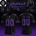 Minnesota Vikings Black Out 2026 Personalized Football Jersey