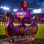 Minnesota Vikings Dragon‐head Ship Whiskey Bottle