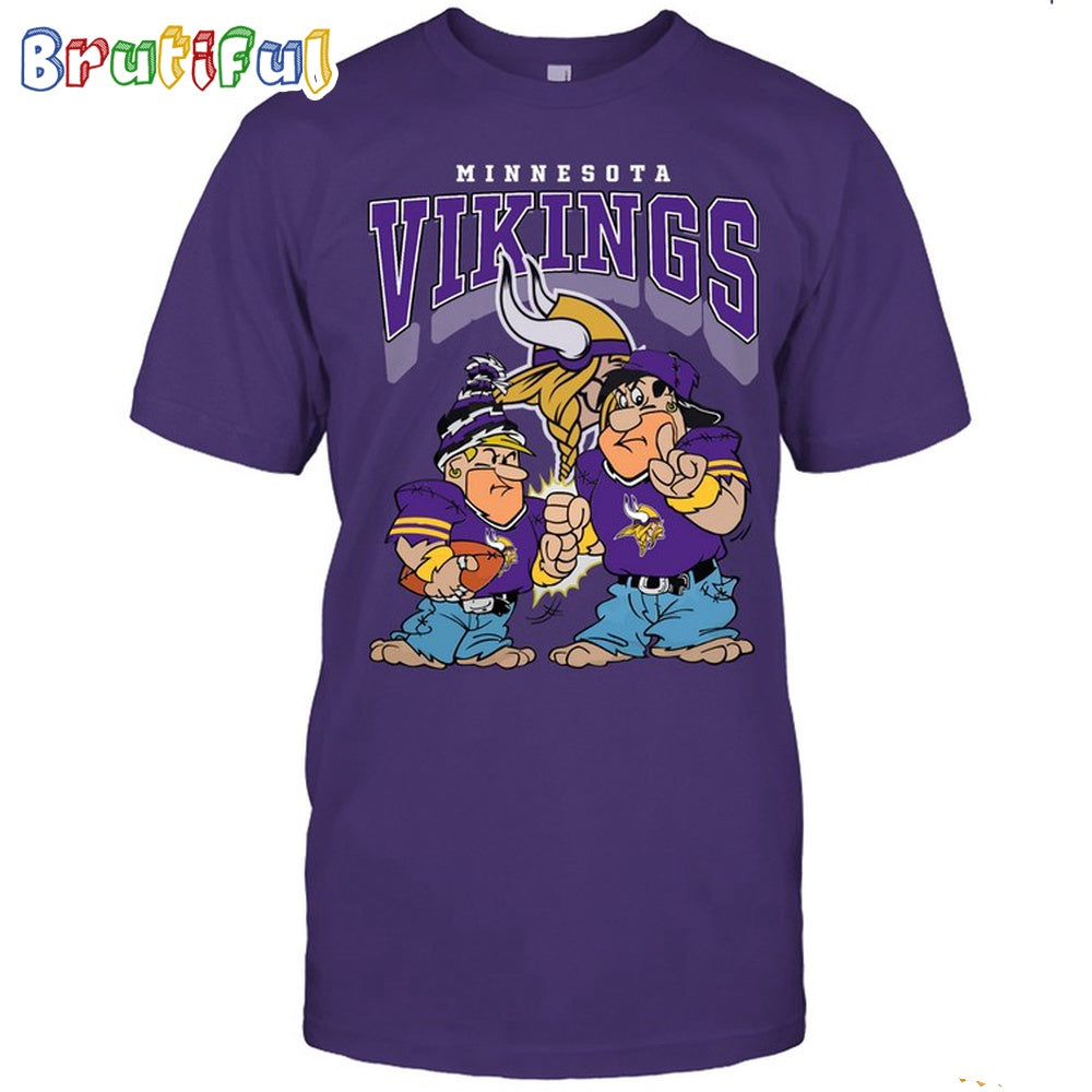 Minnesota Vikings Flintstones Football T Shirt