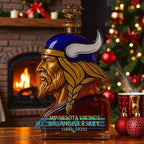 Minnesota Vikings NFL 65th Anniversary Whiskey Bottle